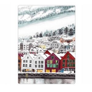 Bergen Norway Travel Art Magnet
